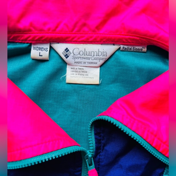 VTG Columbia Women's Colorblock Lightweight
Windbreaker Jacket Thin SZ:L - Picture 5 of 11